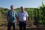 fayolle dad and son in the hermitage vineyards