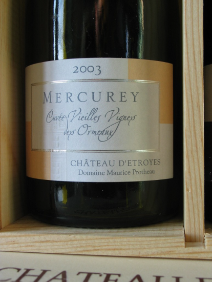 Bouteille de Mercurey 2003