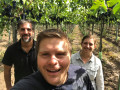 imperial stag technical staff winemaker fabrizio orlando and agronomists ignacio estevez and lucia baldovin