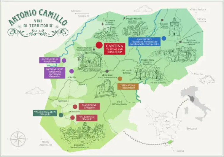 antonio camillo map