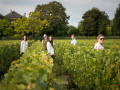 chateau talbot family in the vineyards
