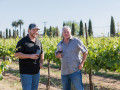 peltier proprietor rod schatz with son and vineyard manager hadyn schatz