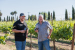 peltier proprietor rod schatz with son and vineyard manager hadyn schatz