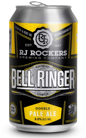 RJ ROCKERS Bell Ringer Son of a Peach Black STICKER decal craft beer brewing