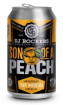 RJ ROCKERS Bell Ringer Son of a Peach Black STICKER decal craft beer brewing
