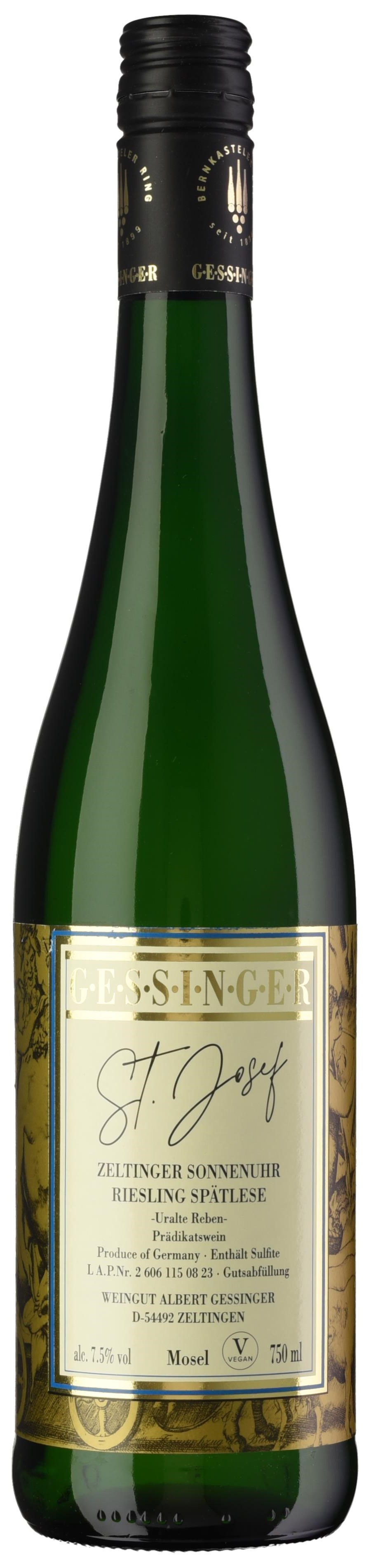 Gessinger Zeltinger Sonnenuhr Riesling Spatlese St. Josef - Kysela